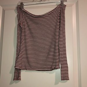 Red and white striped shirt